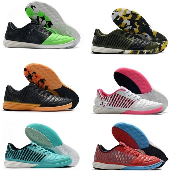 

new 2020 mens soccer shoes lunar gato ii ic indoor soccer cleats football boots low ankle tacos de futbol new