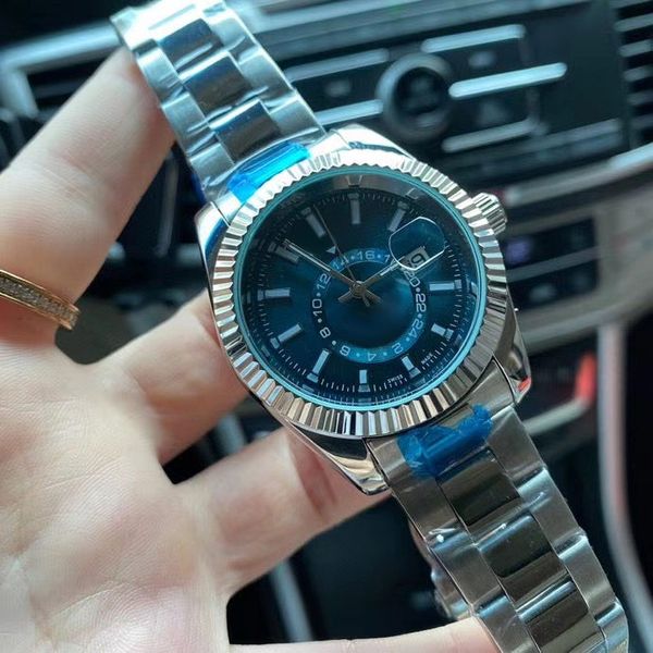 

brand mens designer watches 40mm dial full stainless steel band wristwatches quartz watch for men valentine gift orologio di lusso, Slivery;brown