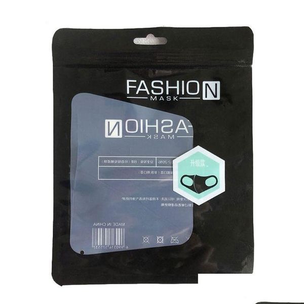 

transparent black white dustproof packaging bag for child face mask fashion pacakging bags 15*19c jlllrn outbag2007