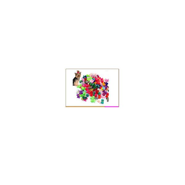 

20/50/100pcs/lot dimand plain mixed colors pet cat dog hair bows grooming accessories 20/50/100pcs/lo wmtvqu