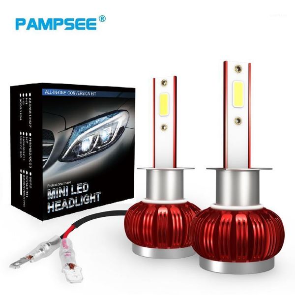 

pampsee 2pcs h7 led 12000lm/pair mini car headlight bulbs h1 led h4 h8 h9 h11 headlamps kit 9005 hb3 9006 hb4 auto lamp fs351