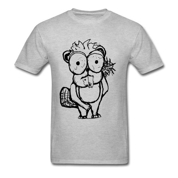 

2018 funny your angry beaver cartoon print for grey short sleeve customized simple line drawing sport hooded sweatshirt hoodie men t shirt