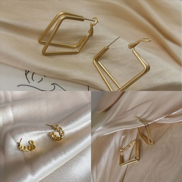 

dyb8 vintage eye personalized funny bohemia superman logo earring earrings for women fashion american exaggerated earrings party jewelry, Golden