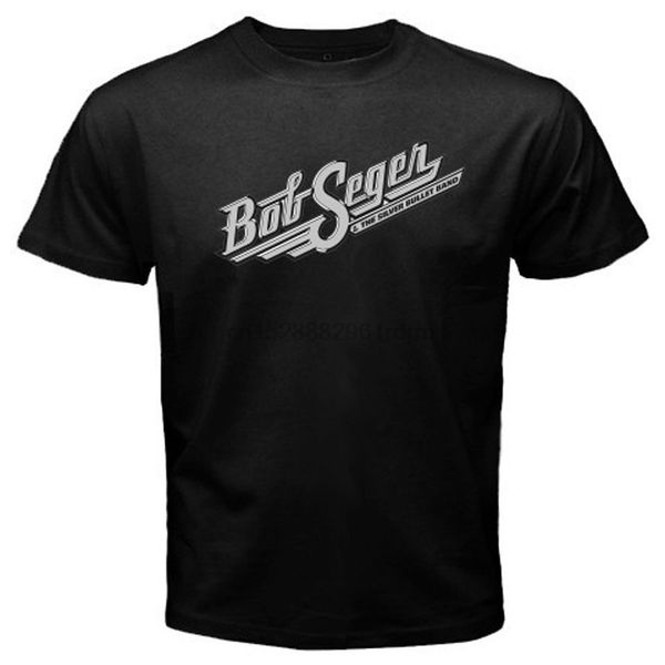 

боб сигер и silver bullet логотип mens black t shirt размер s до 3xl лета o шеи тройник бесплатной доставки дешевого тройника спорт с капюшо