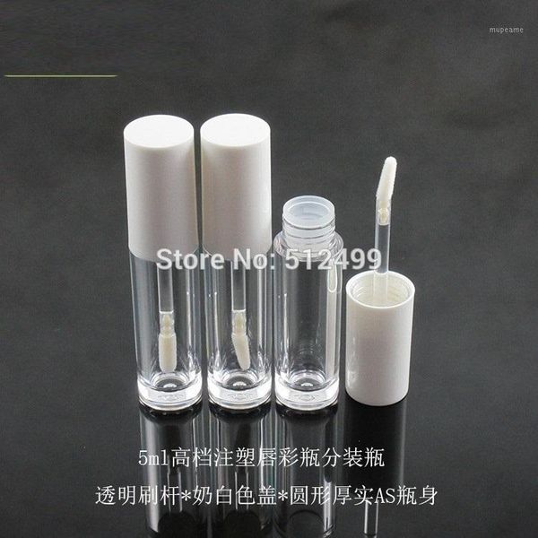 

packing bottles 10/30/50/100pcs 5ml empty makeup diy lip gloss bottle white cover liquid eyeliner tube eyelash growth labial glair bottle1