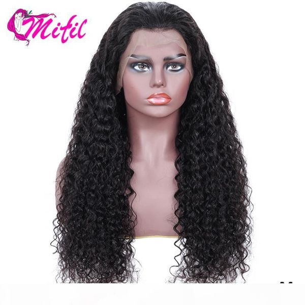 

mongolian afro kinky curly wig natural 1b lace front human hair wigs for black women pre plucked 150 density remy wigs mifil, Black;brown