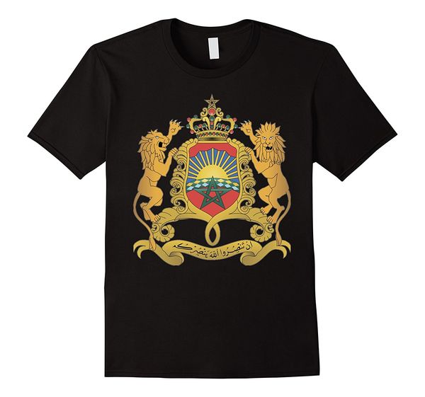 

t-shirt лето новизны мультфильм футболка марокко герб футболка национальный марокканский emblem tee фильм рубашка спорта с капюшоном hoodie