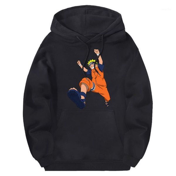 

man's uzumaki sweatshirts hooded hip hop streetwear fall winter clothes solid hoodies homme black supoleron hombre1
