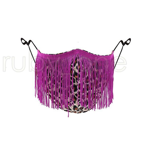 

fashion factory nightclub leopard trend tassel face bar masks washable reusable 4 style party mask rra3641 2 r8eep