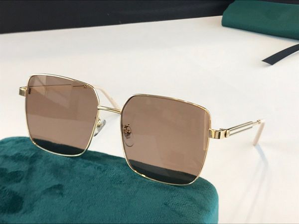 

0852 new glasses sunglasses fashion women with simple pilot selling case popular model square frame style uv400 oval protection eyewear, White;black