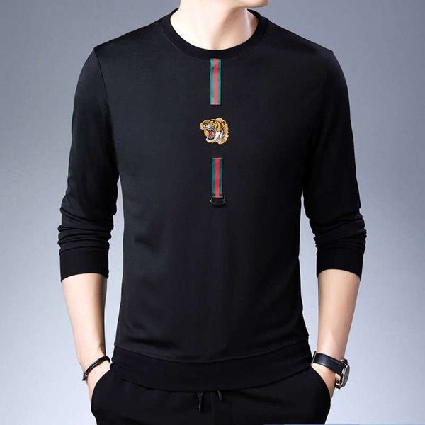 

leisure yashte new fall long 2019 sleeve sports t-shirt men's fashion pullover sweater factory, Gray