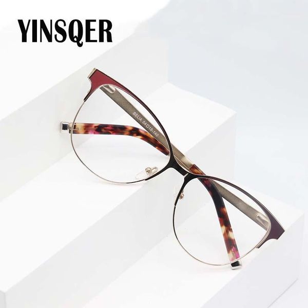 

fashion sunglasses frames yinsqer vintage optical retro myopia women's glasses frame for men reading round eye prescription female eyeg, Black