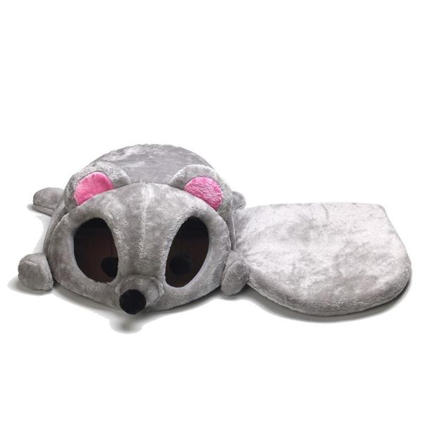 

cat beds & furniture pet supplies cozy cave house cartoon tent bed sleeping coushion pad kennel