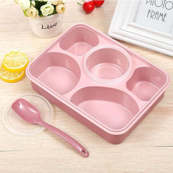 

box box microwavable bento box leak productable портативный пищевой контейнер ящик для хранения детский суп чаша и ложка большой размер wmtd