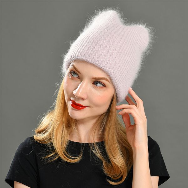 

новый твердая шерсть beanie вязаная зима hat теплый мягкий модные простой корейский женщины повседневная all-матчевую кашемира трикотажные b, Blue;gray