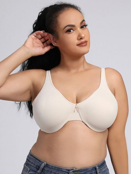 

plus full cup underwire bra x0nk#, Black;white
