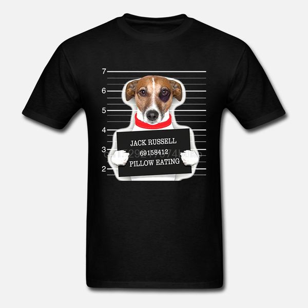 

mens jack russell mugspillow eating dog round neck short sleeves clothing hoodie designers t shirts sweatshirt