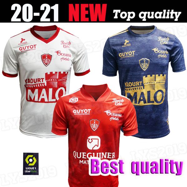 

20/21 maillots de football stade brestois 29 soccer jerseys 2021 diallo charbonnier castelletto cardona football shirt uniforms, Black;yellow