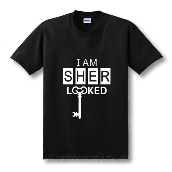 

new i am sherlock t shirts short sleeved sherlock holme men short sleeve o neck t-shirt man size xs-xxl sport hooded sweatshirt hoodie