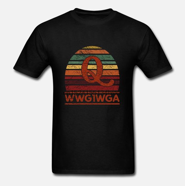 

men t-shirt q vintage retro color qanon wwg1wga tshirt t shirt sport hooded sweatshirt hoodie