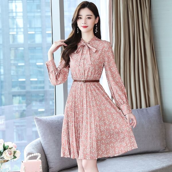

6evzv french first love dress womenfall 2020 new dot dressdress dressfairy temperament slimming polka super floral for uajjm, Black;gray