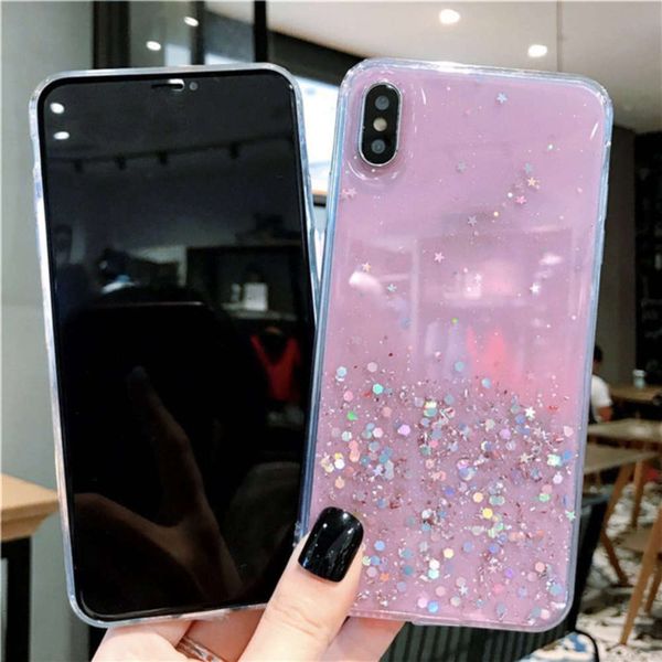 

flash 12 plastic drops powder of mobile phone xsmax package protective case 8plus star sier foil 6g applicable