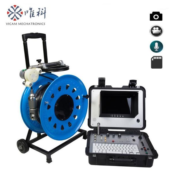 

vicam portable underwater inspection rotation camera system dvr monitor 80m 100m 120m cable1