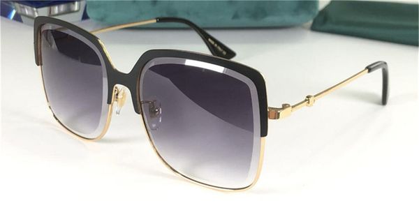 

new fashion design sunglasses 0736 metal square frame popular avant-garde style uv400 outdoor protective glasses wholesale glasses, White;black