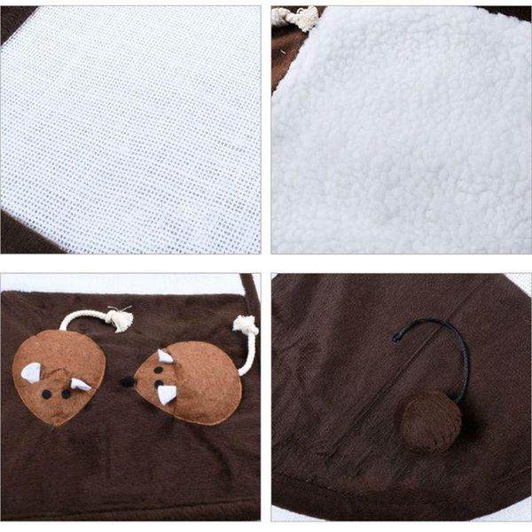 

scratching mat natural sisal kitten play scratcher pad with catnip mice toy 875a