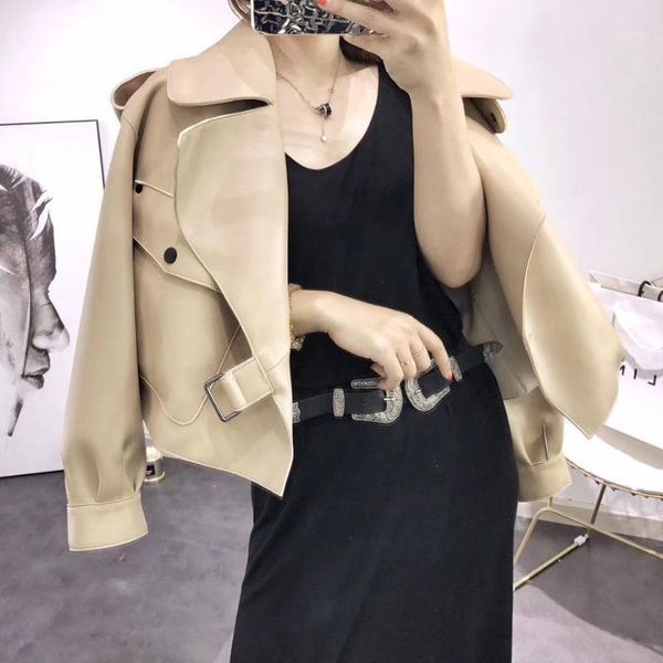 

genuine leather jacket women plus size sheepskin coat 2020 winter coats and jackets women casual female overcoat1, Black