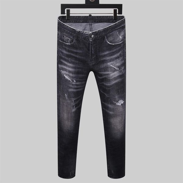 

men's jeans 2020 skinny suit motorcycle motorcycle jeans for men fashion design men's jeans good quality dq212, Blue
