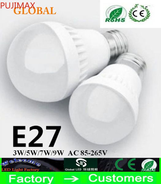 

3w 5w 7w 9w led bulbs led globe light energy saving ac85-265v e27 dimmable lamp 3 years warranty 5730 5630 led lights
