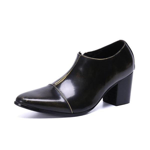 

martin boots men's shoes tooling cow leather shoes men's low cut casual pointed toe ankle genuine leather work & safety, Black