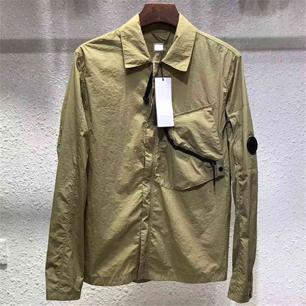 

men's jackets frivolous casual summer solid shirt the lapel is versatile chaopai black tooling coat european and american simple tyhd, Black;brown