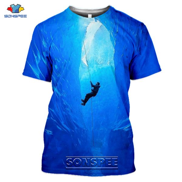 

climb sport cool 3d print shirts harajuku anime oversized men clothing