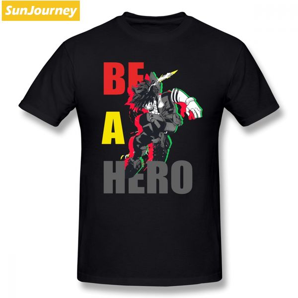 

boku нет героя academia be a hero men t shirt hipster команда плюс размер хлопка crewneck с коротким рукавом мужская рубашка спорта толстовк