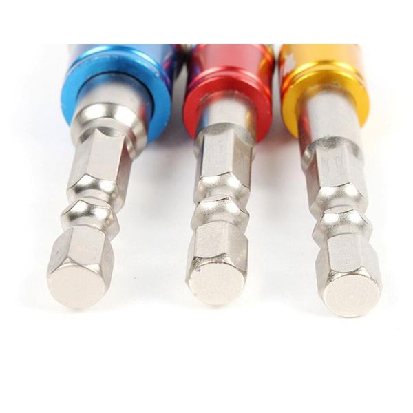 

3pcs colorful diy hex shank drive power drill bit socket wrench adapter electric screwdriver handle extensio jllxes trustbde
