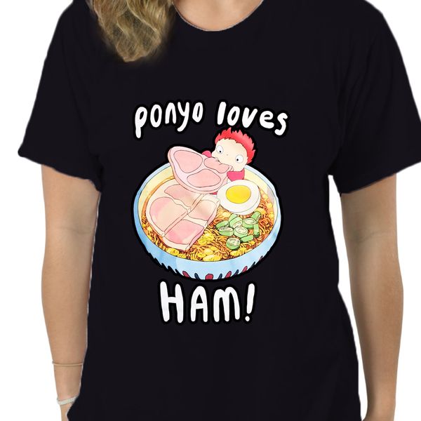 

studio ghibli ponyo loves ham letter tee 9622a sport hooded sweatshirt hoodie