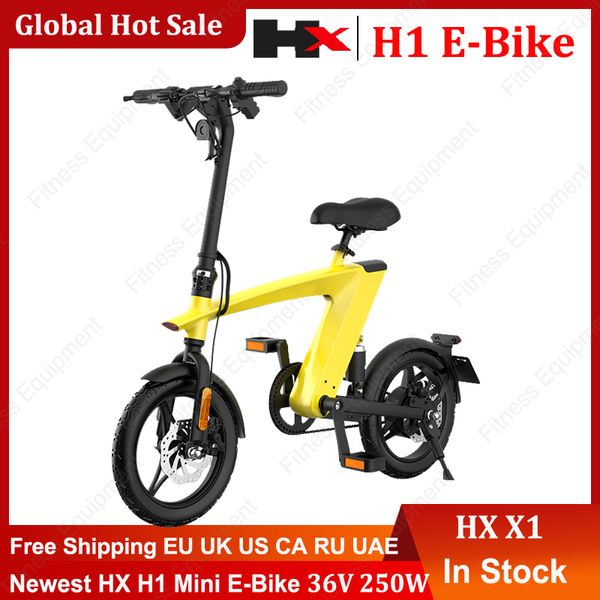 2021 Versione più recente HX H1 Mini E-Bike 36V 250W Bicicletta da guida / elettrica con ammortizzatore a molla posteriore