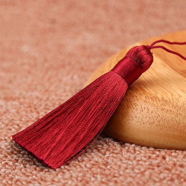 

1pcs 8cm long multicolors cotton silk tassels charms pendants fit bag car decoration satin tassels cords for diy jewelry making h bbytad