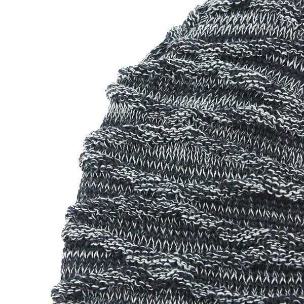 

flb] winter knitted beanie hat for man double layer warm kniting bonnet caps male thick add velvet skullies beanies men f18068 sqckeh, Black;white
