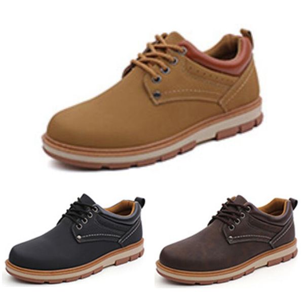

fashion mens running shoes platform shoes color black dark blue brown coffee men trainers leather sports sneaker size 39-44