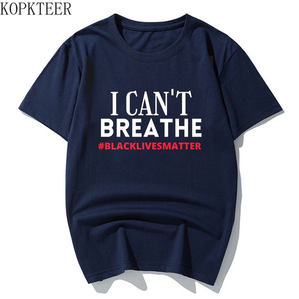 

2020 new i can't breathe men short sleeve funny blm cotton navy black short hoodie designers t shirts sweatshirt