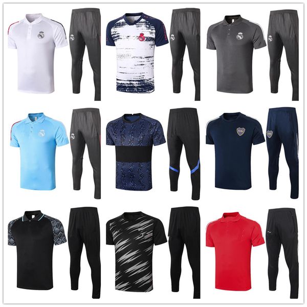 

soccer polo shirt 2021real madrid boca youth polo sportswear 2020 football club men polo shirt kit s, Black
