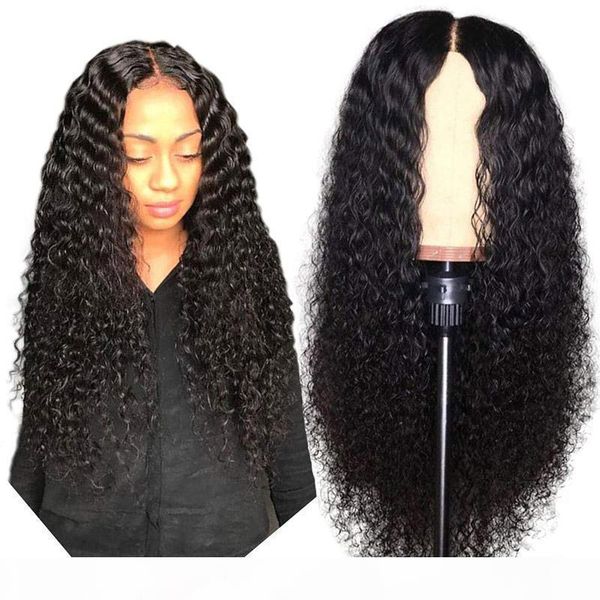 

brazilian curly hair full lace wig pre plucked with baby hair virgin brazilian hair lace front wigs curly for black women bleached knots, Black;brown