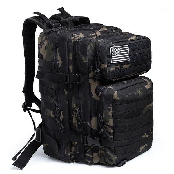 

outdoor bags 50l army tactical molle backpack camouflage assault rucksack trekking hunting climbing fishing bag pack1