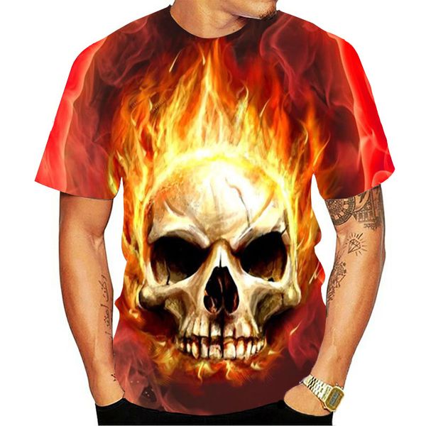

new 3d t-shir horror t t-shirtmen's compression punisher skull 3d print shirts harajuku graphic horror men clothing