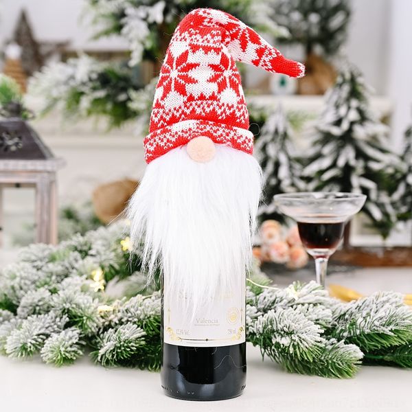 

waznc 2020 christmas table hat new decorations man hat forest old knitting set wine jewelry decorations 2qtry