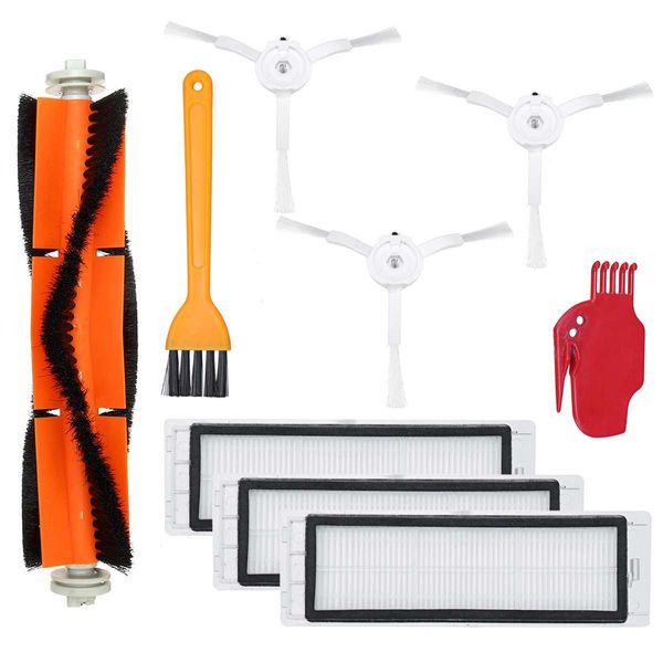 

9pcs main brush side brush filter accessories for xiaomi roborock robot s50 s51 s55 s5 vacuum cleaner home applicance parts