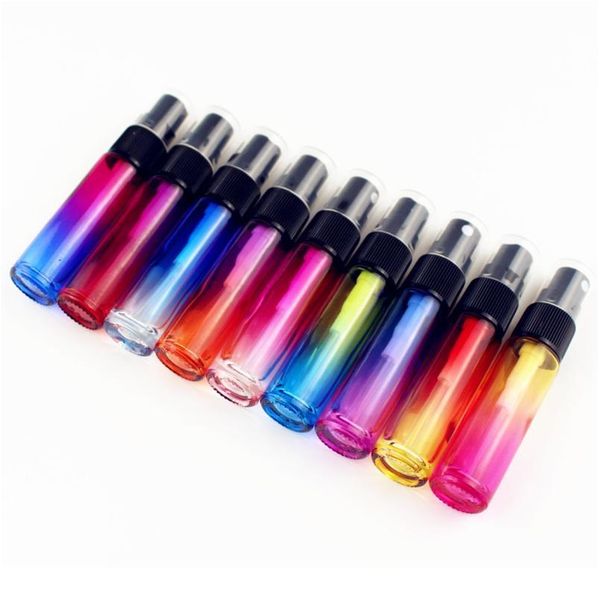 

1pc 10ml fine mist spray bottles perfume atomizer empty gradient thick glass aromatherapy sprayer travel refillab qylznx